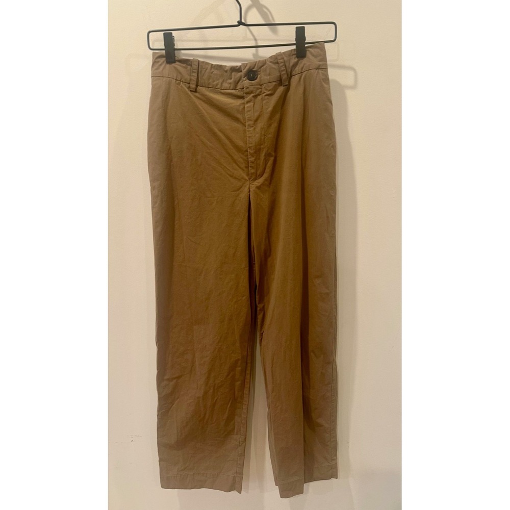 Erika Cavallini Wide Leg Hi-Rise Brown Cotton Trousers Sz 0 or XS (38 IT)‎ $300+